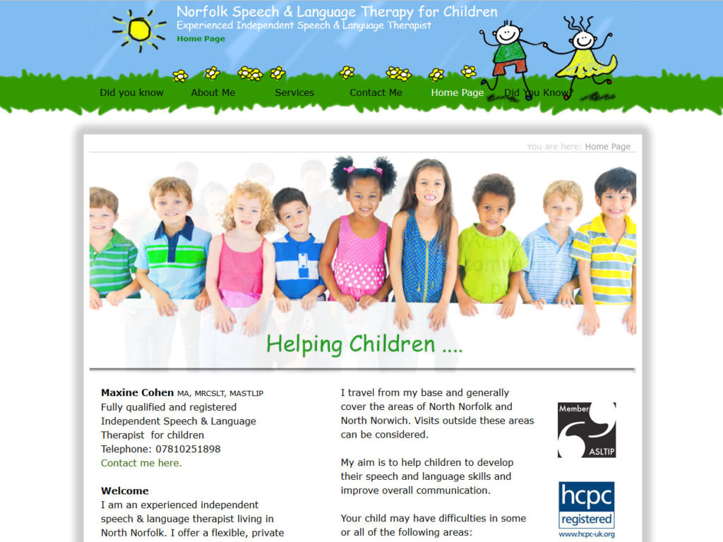 Norfolk Speech and Language Therapy for Children