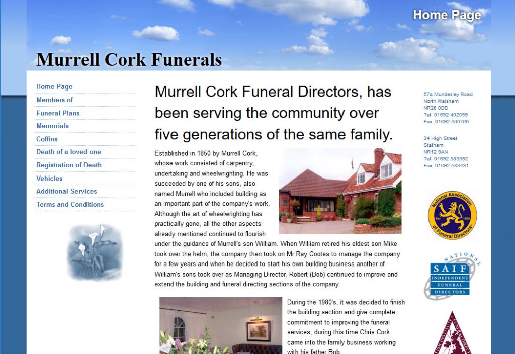 Murrell Cork Funerals, North Walsham