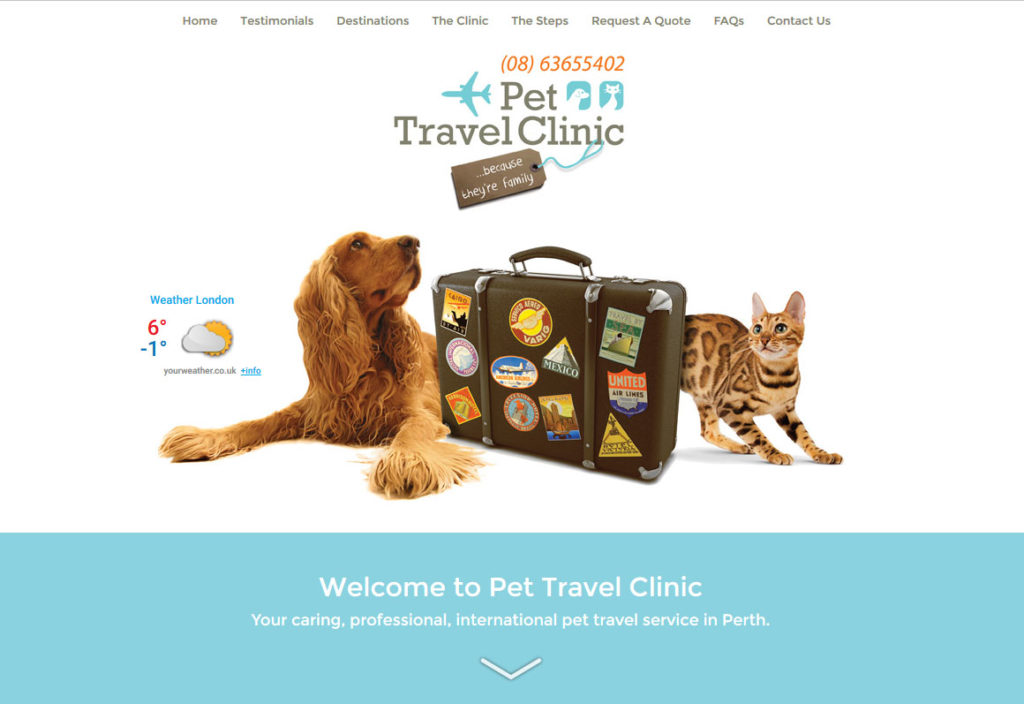 Pet Travel Clinic - http://www.pettravelspecialists.com.au