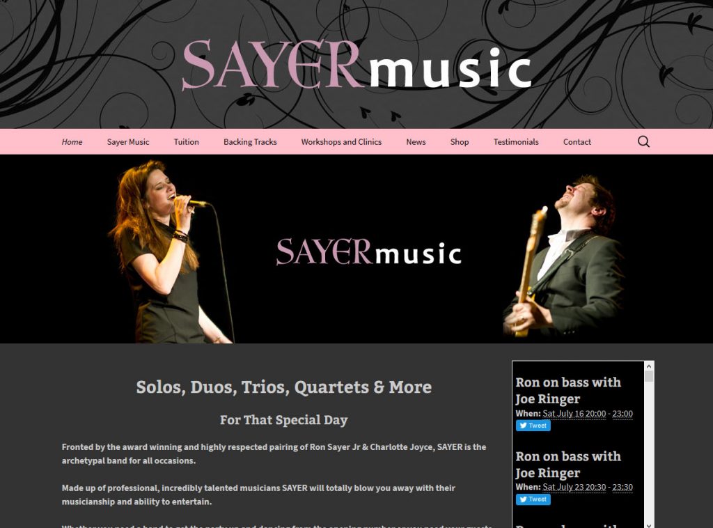 Sayer Music - https://www.sayermusic.co.uk