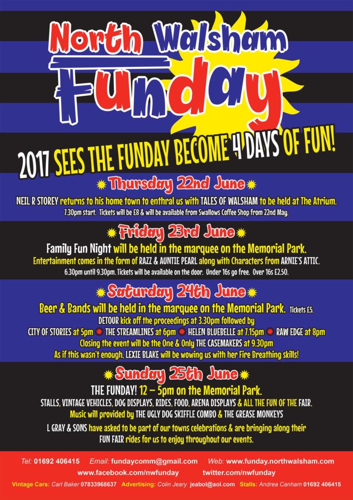 North Walsham Fun Day 2017 posters