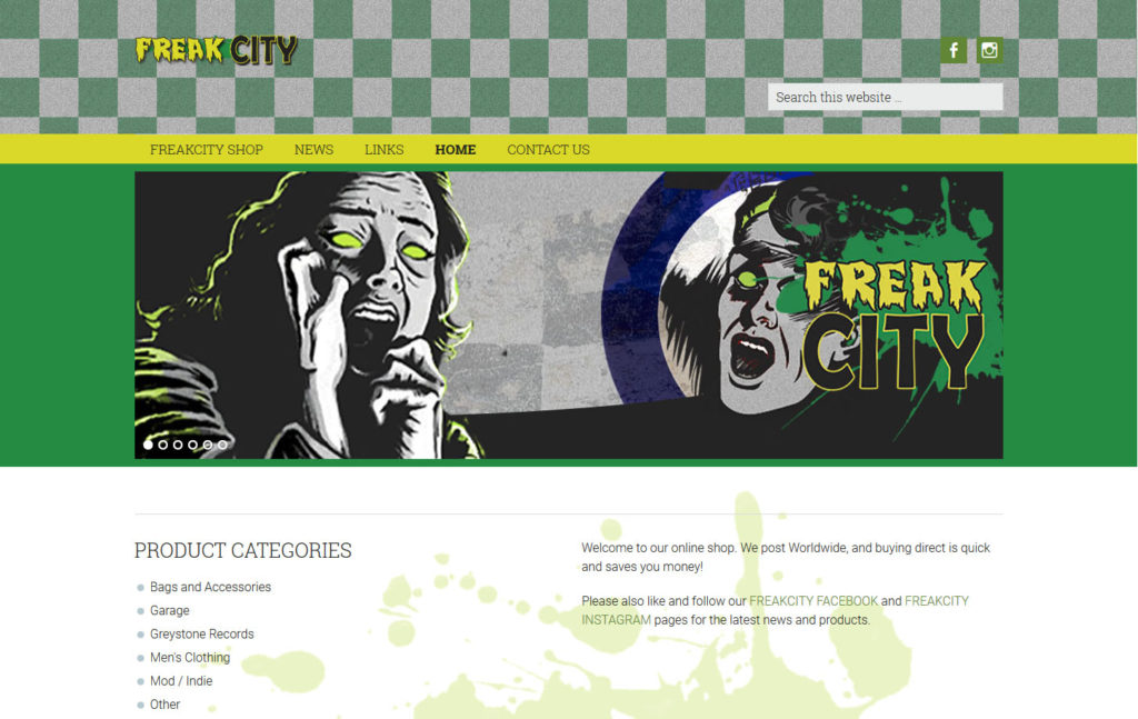 Freak City Music website