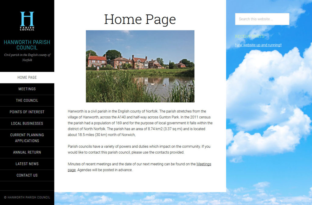 Hanworth Parish Council website