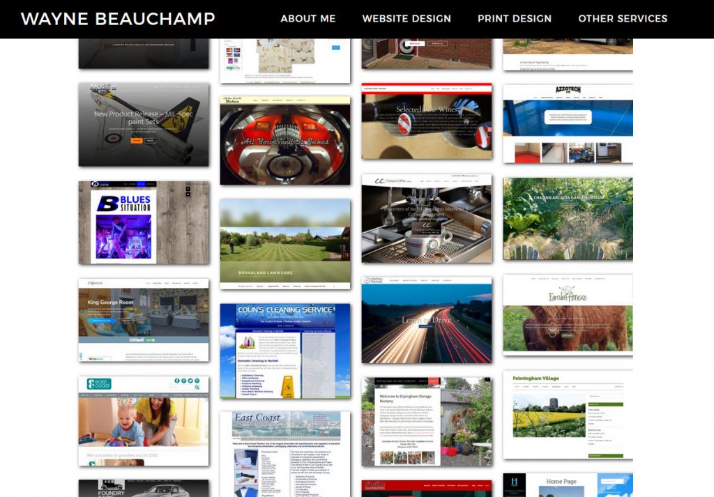 wayne beauchamp example websites