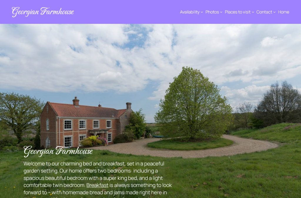 Georgian Farmhouse website