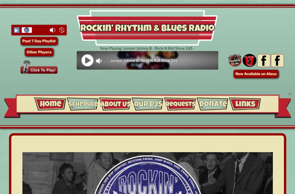 Rhythm and Blues radio website
