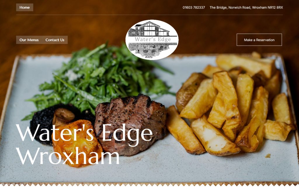 Waters Edge Wroxham website